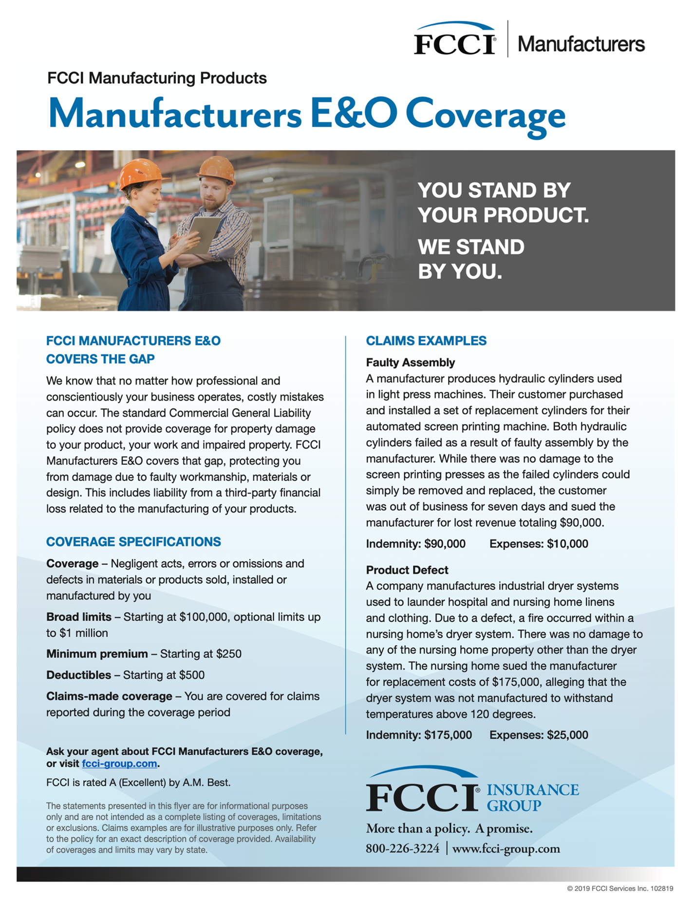 Manufacturers EO COverage