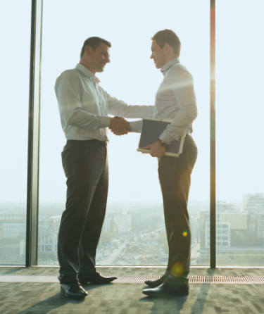 Businessmen shaking hands