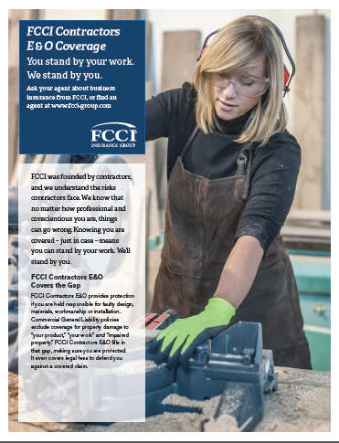 FCCI Contractors E&O Coverage